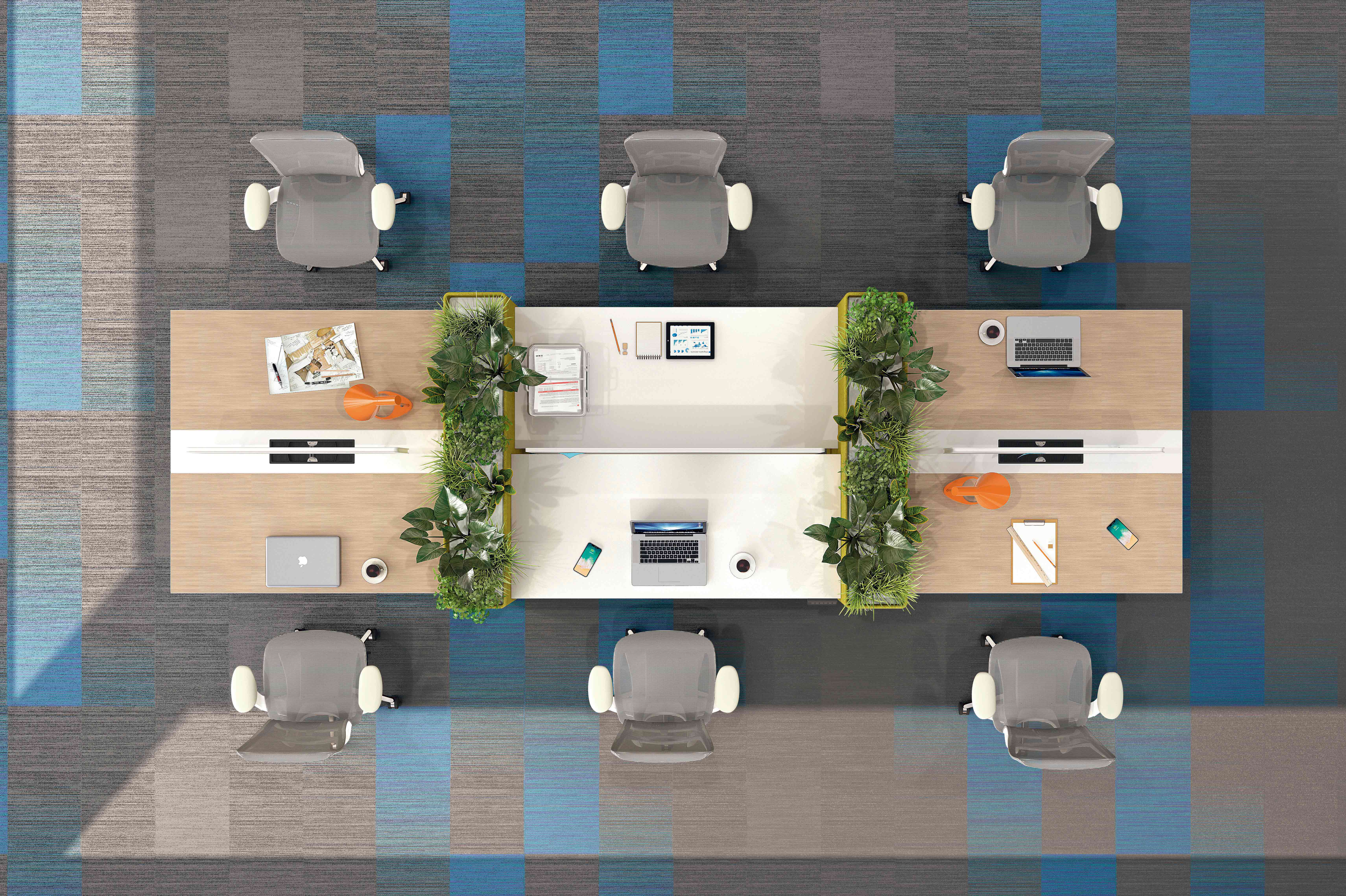 国景办公家具开放式卡位