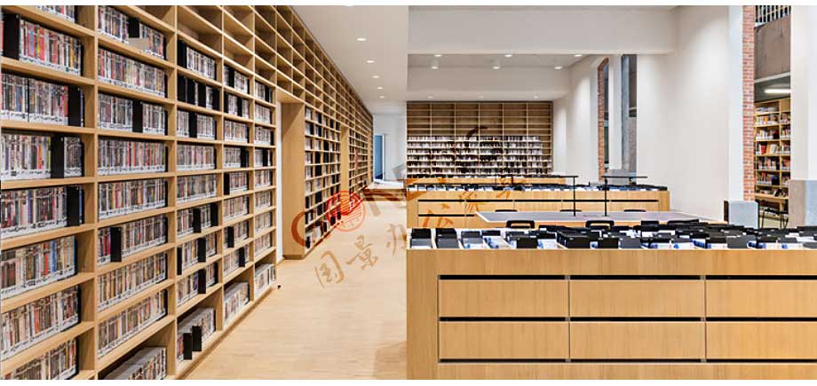 学校图书馆书架书柜